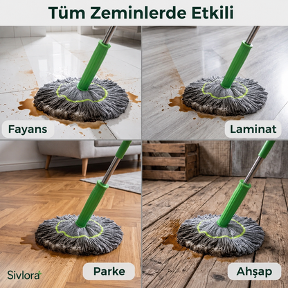 Sivlora - Kendinden Sıkmalı Yeni Nesil Mop